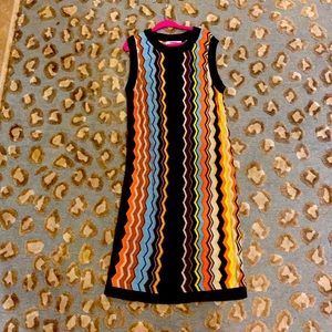chevron knitted dress
